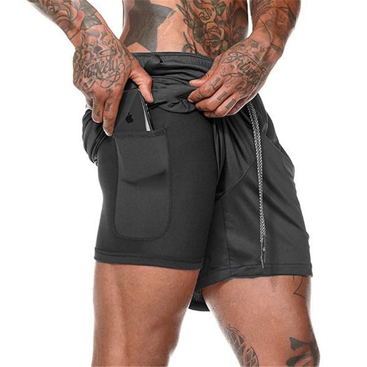 Men's Performance Compression Shorts- With Phone Pocket/Gym & Training Essentials