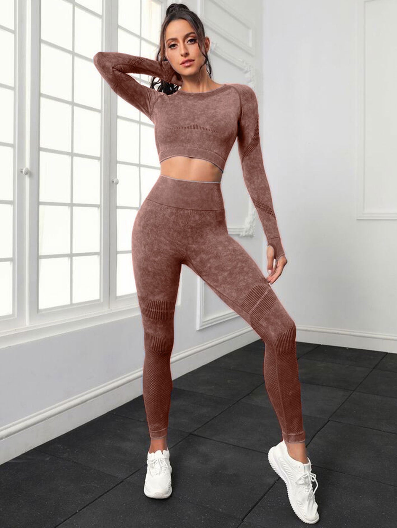 4- Pack Active Sculpt Yoga Leggings- Butt-Lifting, Seamless Compression