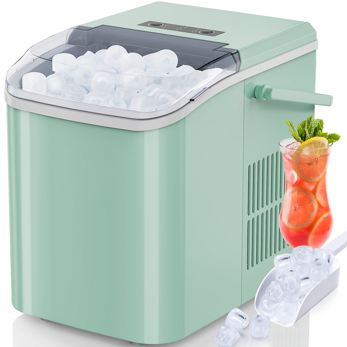 ChillVibe Portable Countertop Ice Maker- Fast Ice, Anytime, Anywhere