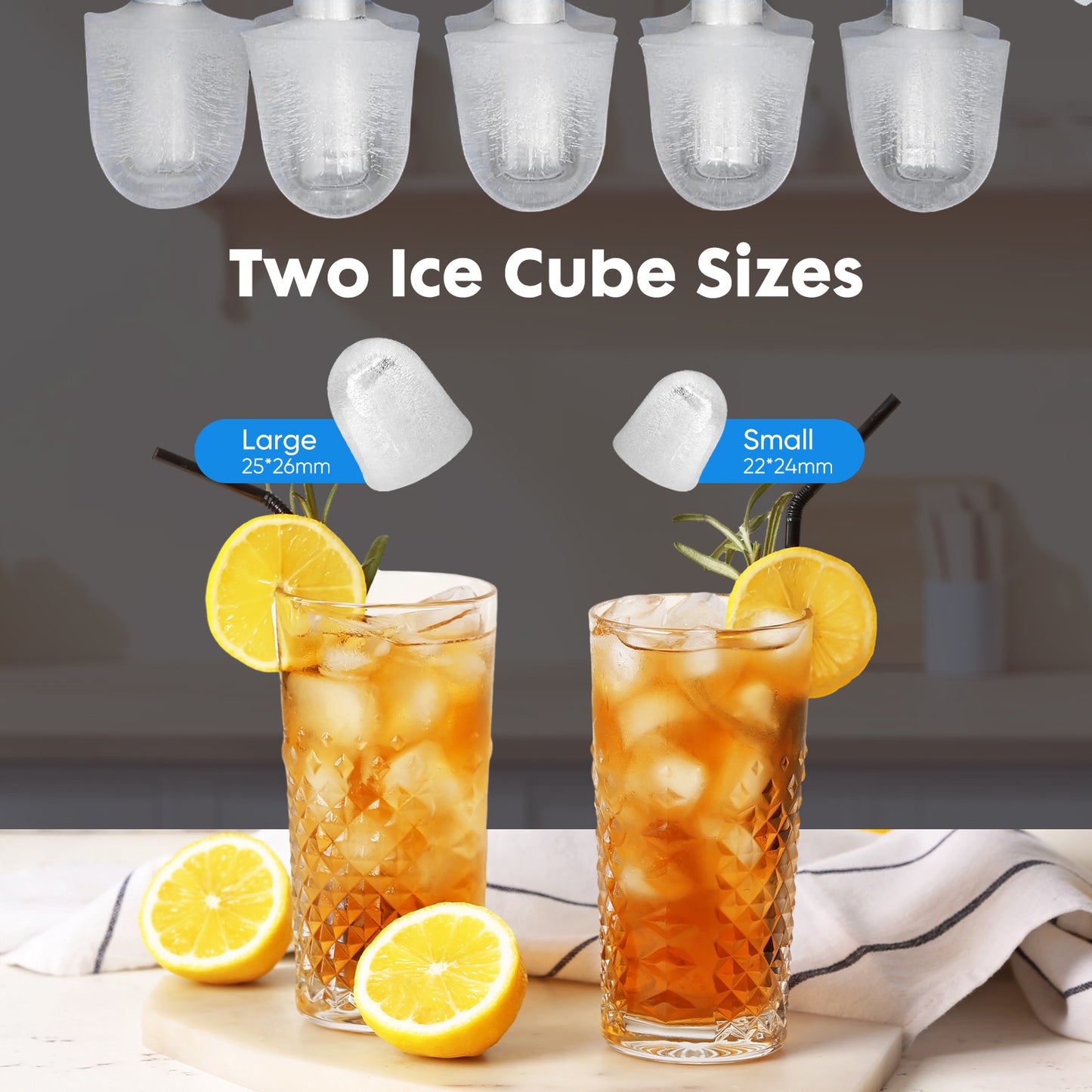 ChillVibe Portable Countertop Ice Maker- Fast Ice, Anytime, Anywhere