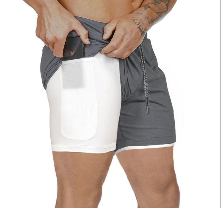 Men's Performance Compression Shorts- With Phone Pocket/Gym & Training Essentials