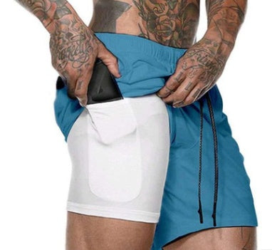 Men's Performance Compression Shorts- With Phone Pocket/Gym & Training Essentials