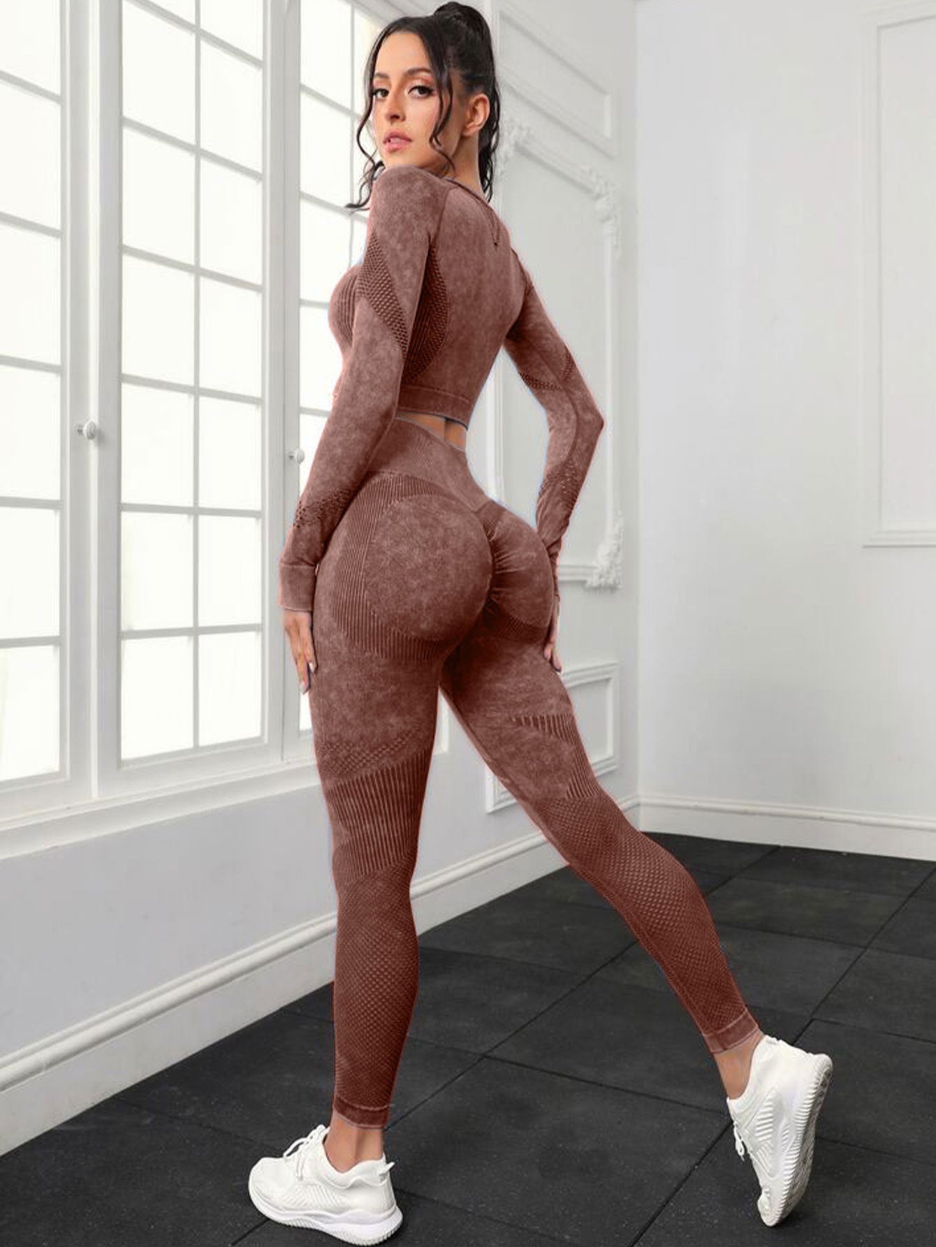 4- Pack Active Sculpt Yoga Leggings- Butt-Lifting, Seamless Compression