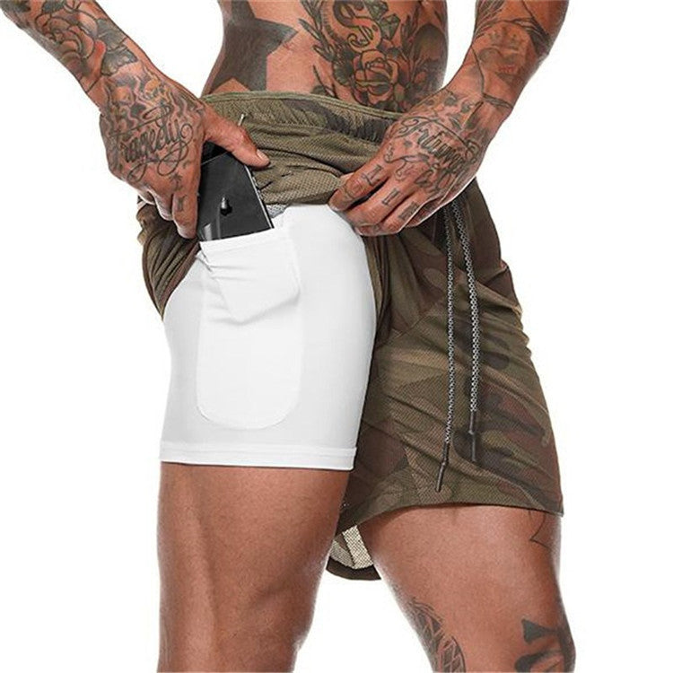 Men's Performance Compression Shorts- With Phone Pocket/Gym & Training Essentials