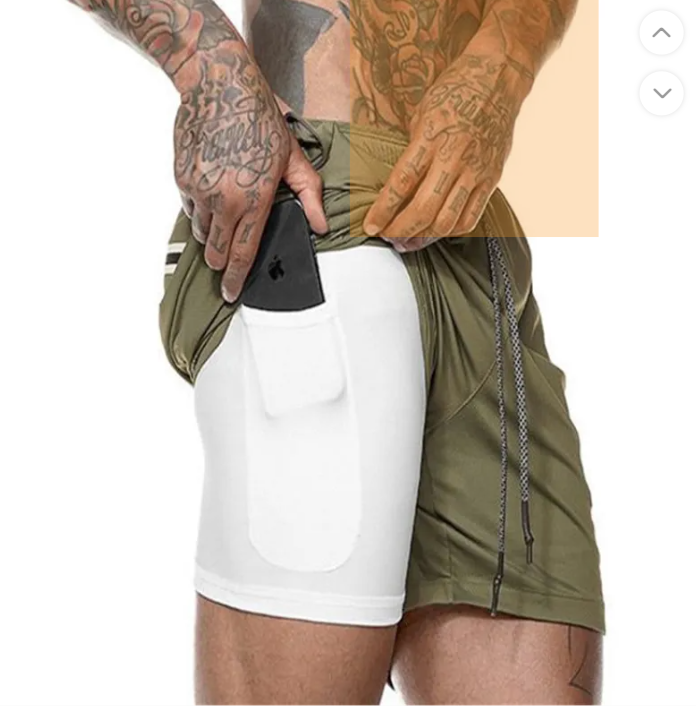 Men's Performance Compression Shorts- With Phone Pocket/Gym & Training Essentials