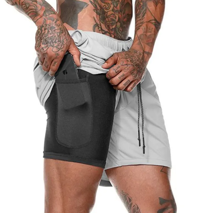 Men's Performance Compression Shorts- With Phone Pocket/Gym & Training Essentials