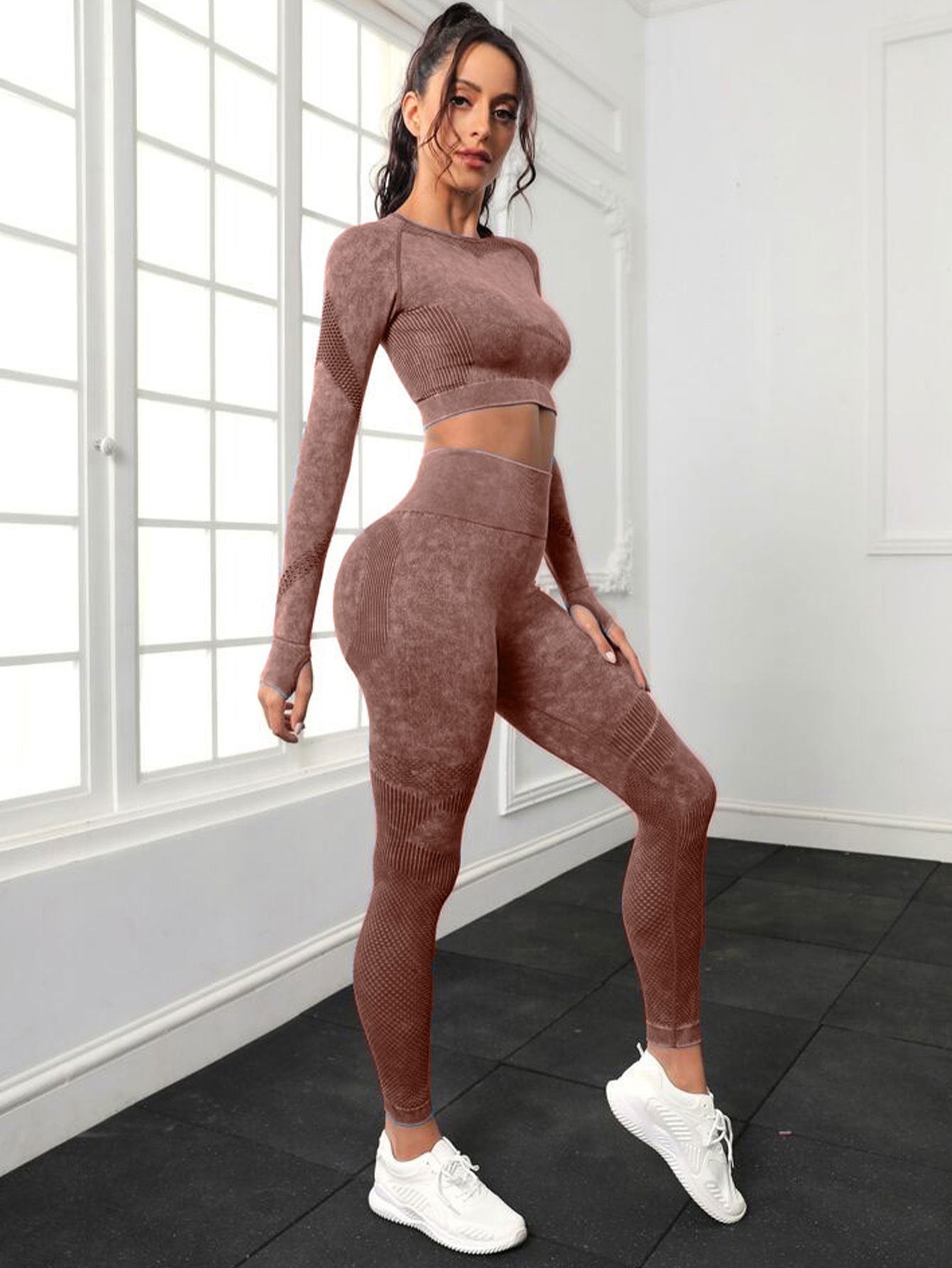 4- Pack Active Sculpt Yoga Leggings- Butt-Lifting, Seamless Compression
