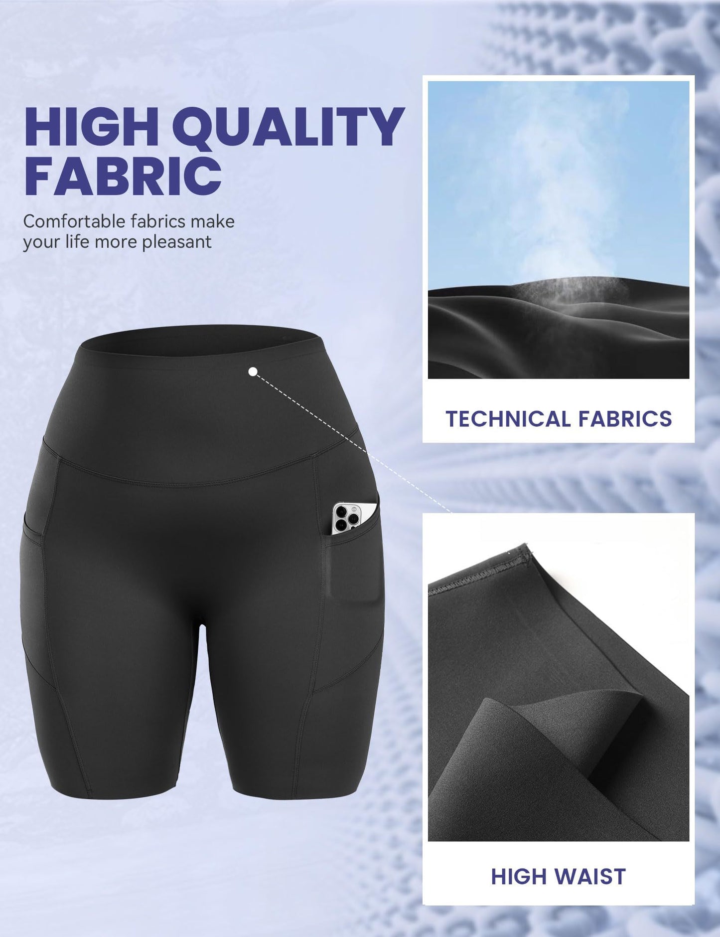Tummy Control Pocket Biker Shorts - Snatch. Sweat. Repeat.