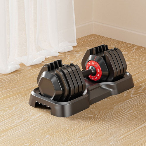 Adjustable Fitness Dumbbells- 5-in1 Weight Set (up to 50lbs)