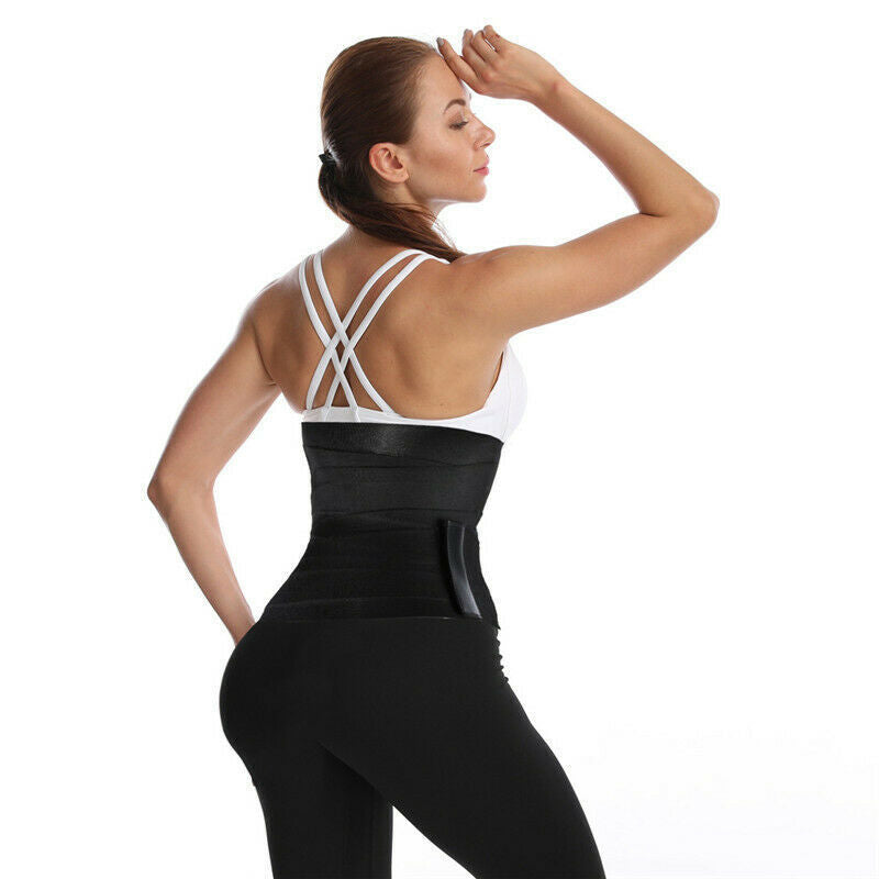Snatch Me Up Bandage Waist Trainer-Adjustable Wrap Compression Belt for Women