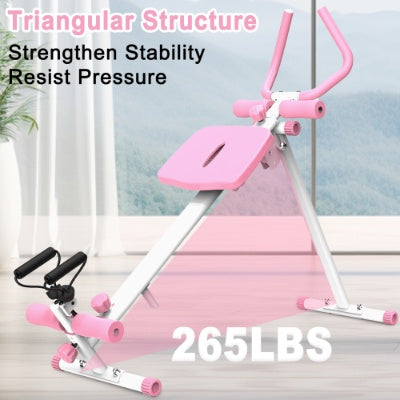 4-in-1 Core Crusher: Ab Glider, Rowing, Leg Press & Roman Chair Machine