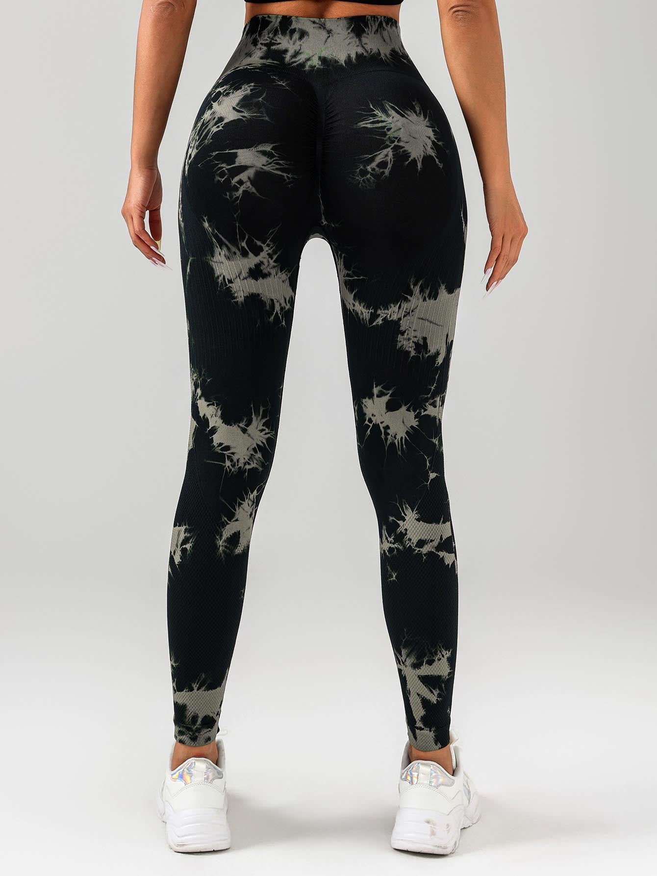 Snatched Luxe Seamless Scrunch Leggings- Tie Dye Edition