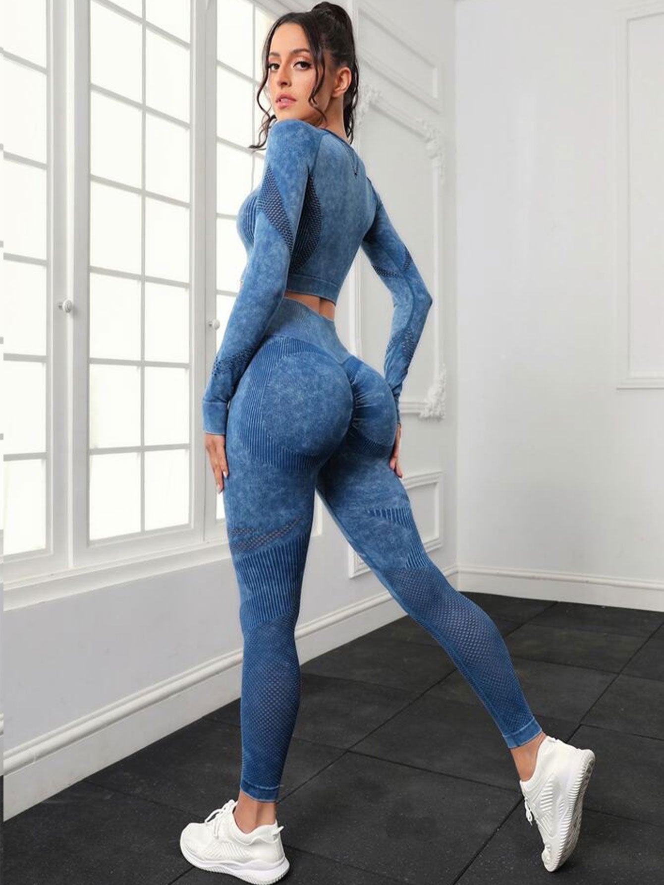 4- Pack Active Sculpt Yoga Leggings- Butt-Lifting, Seamless Compression
