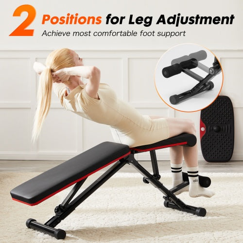 PowerPro Adjustable Weight Bench- Foldable Home Gym Bench for Full Body Strength Training (795LB Capacity)