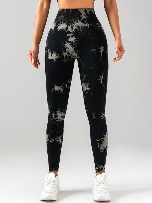 Snatched Luxe Seamless Scrunch Leggings- Tie Dye Edition