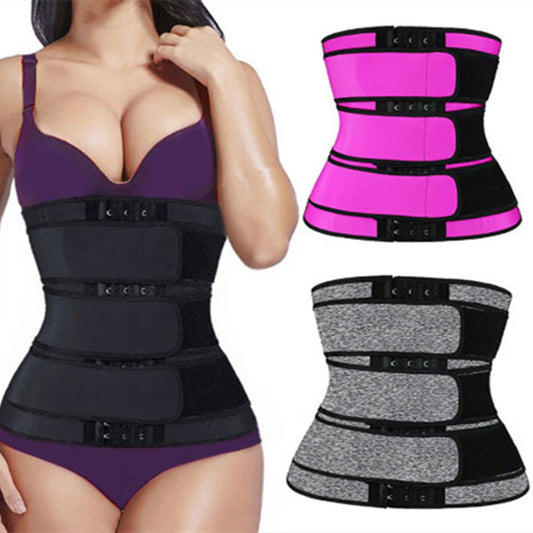 Snatched & Sculped Triple- Strap Waist Trainer- Adjustable Compression Belt for Women