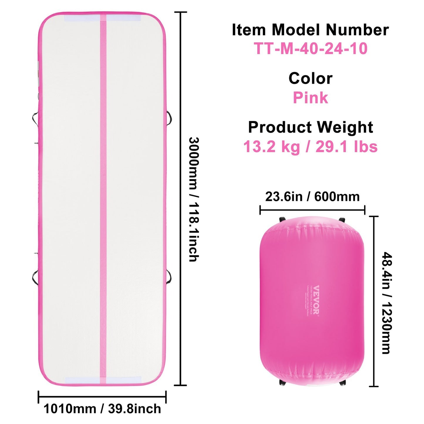 Balance & Burn- Inflatable Air Mat + Roller Set (With Electric Pump)