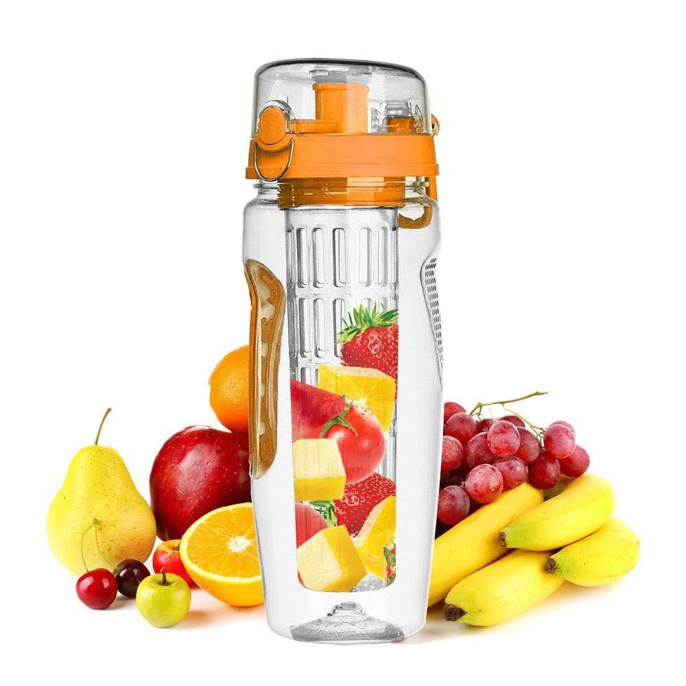 32Oz Fruit Infuser Water Bottle- BPA- Free Leakproof Sports Bottle