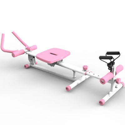 4-in-1 Core Crusher: Ab Glider, Rowing, Leg Press & Roman Chair Machine