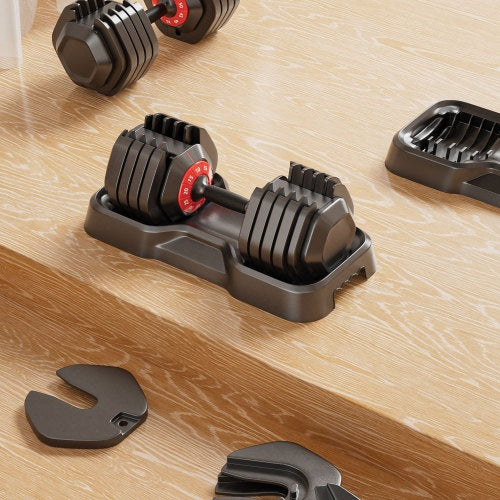 Adjustable Fitness Dumbbells- 5-in1 Weight Set (up to 50lbs)