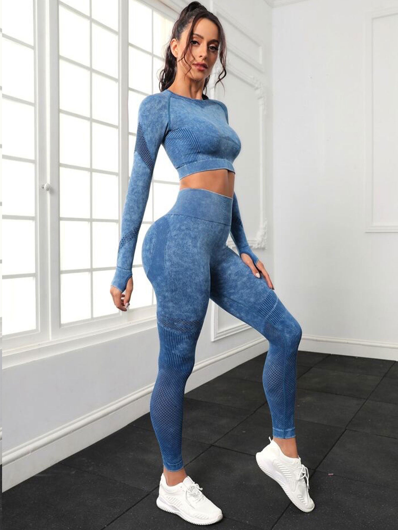 4- Pack Active Sculpt Yoga Leggings- Butt-Lifting, Seamless Compression